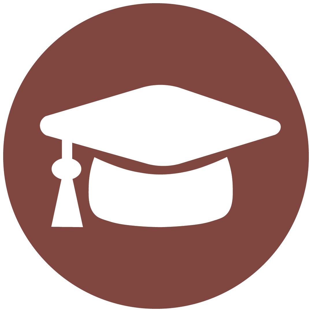 A graphic of a graduation cap